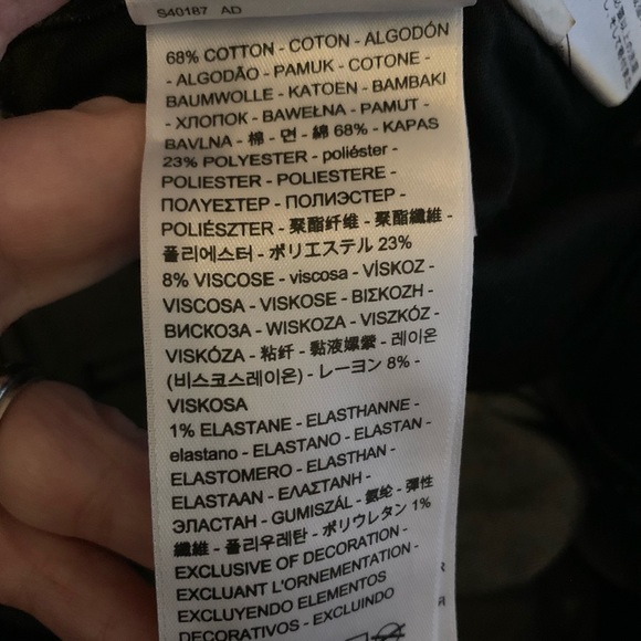 Levi's Black Silver Splatter Paint Jeans 535 SUPER SKINNY sz 30/30 - Picture 11 of 15